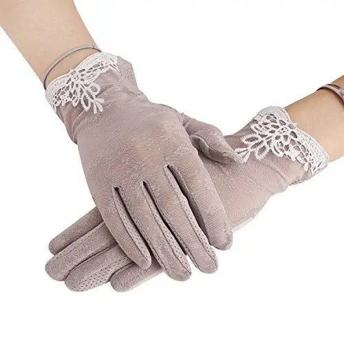 Driving Gloves for Men Women Cotton Non Slip Touchscreen UV Sun Protection Gloves for Cycling Motorcycle Camping - 5