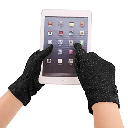 Driving Gloves for Men Women Cotton Non Slip Touchscreen UV Sun Protection Gloves for Cycling Motorcycle Camping - 2