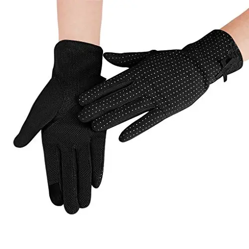 Driving Gloves for Men Women Cotton Non Slip Touchscreen UV Sun Protection Gloves for Cycling Motorcycle Camping - 3