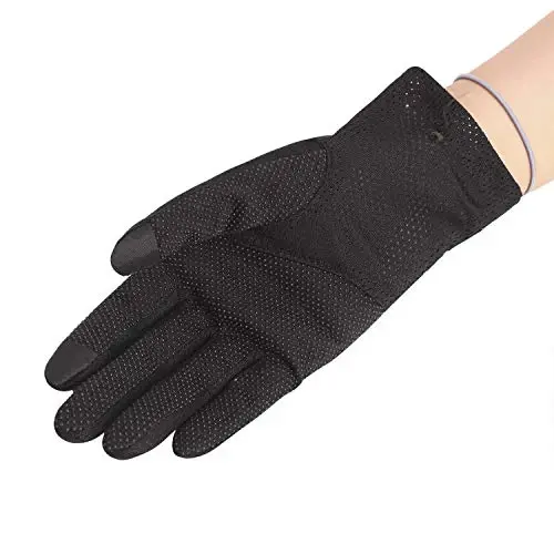 Driving Gloves for Men Women Cotton Non Slip Touchscreen UV Sun Protection Gloves for Cycling Motorcycle Camping - 2