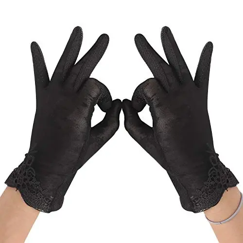 Driving Gloves for Men Women Cotton Non Slip Touchscreen UV Sun Protection Gloves for Cycling Motorcycle Camping - 4