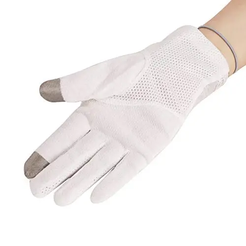 Driving Gloves for Men Women Cotton Non Slip Touchscreen UV Sun Protection Gloves for Cycling Motorcycle Camping - 2