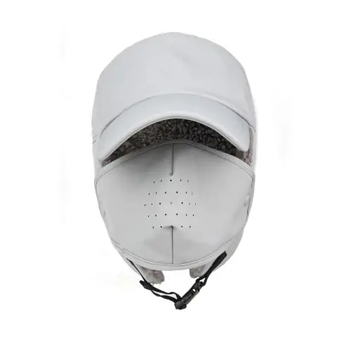 Trapper Hat for Men Women Waterproof Winter Warm Baseball Cap with Ear Flaps and Mask - 2