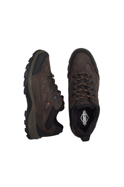 Erkek Kahverengi Su Geçirmez Deri Erkek Bot M5537-KAHVE - 5