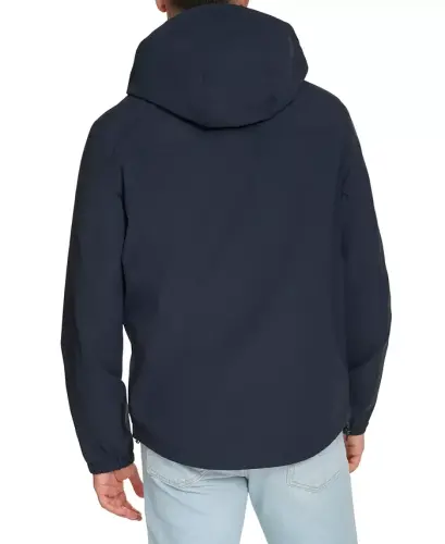 Men's Hooded Rain Jacket - Navy - 2