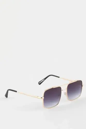 Erkek Kare Güneş Gözlüğü-Lacivert - Modazone (1)