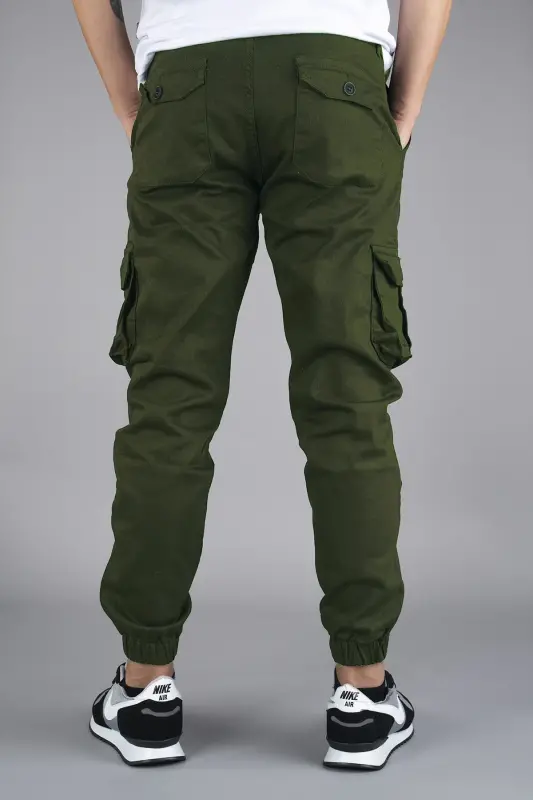 Erkek Kargo Pantolon Haki-Haki - 4