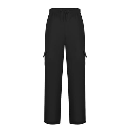 Erkek Kargo Pantolonu, Erkek Aktif Spor Antrenman Jogger Ter Pantolonu Cepli ve İp Bağcıklı Kargo Pantolon - 5