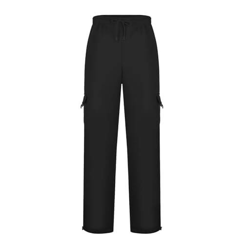 Erkek Kargo Pantolonu, Erkek Aktif Spor Antrenman Jogger Ter Pantolonu Cepli ve İp Bağcıklı Kargo Pantolon - 5