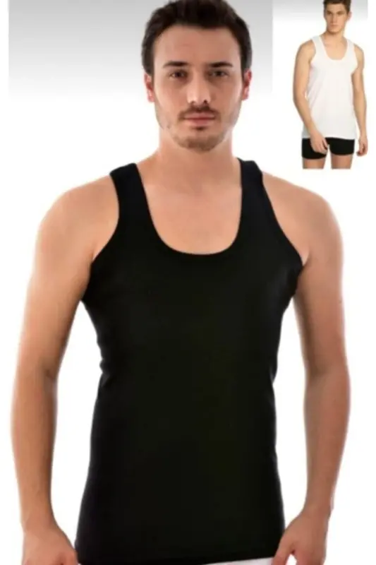 Erkek Karışık Paket Klasik Atlet 6'lı - asorti - 1