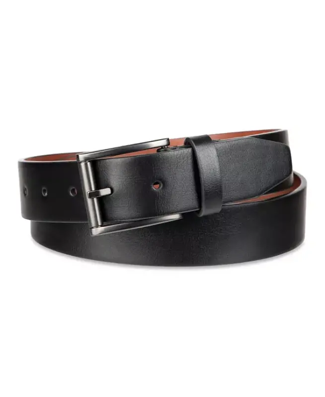 Men's Cut Edge Casual Belt - Black - 1