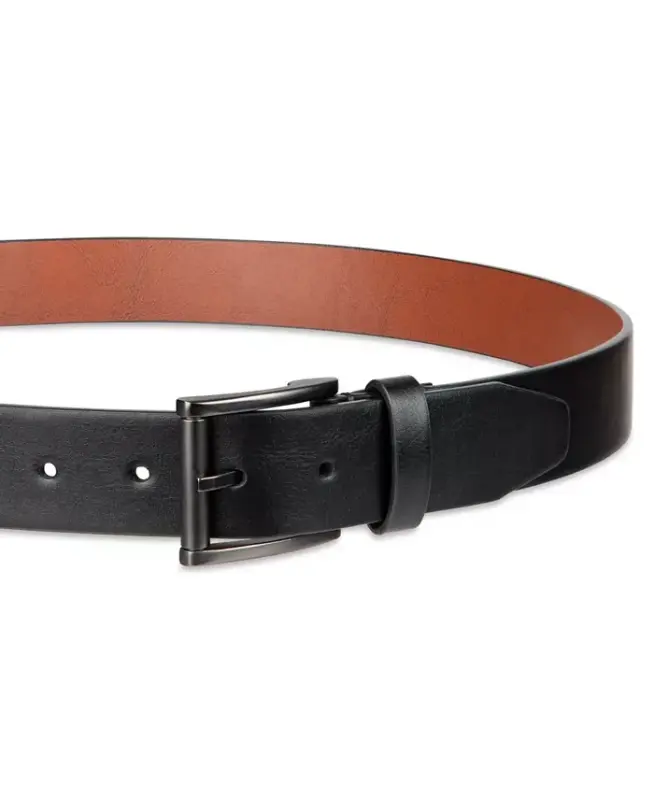 Men's Cut Edge Casual Belt - Black - 4