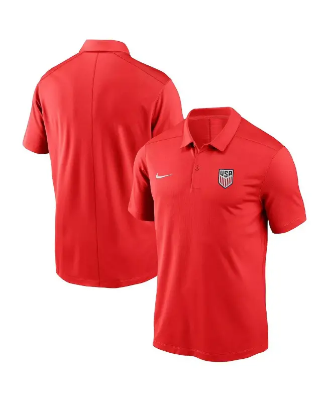 Men's Red USMNT Victory Performance Polo Shirt-Red - 1