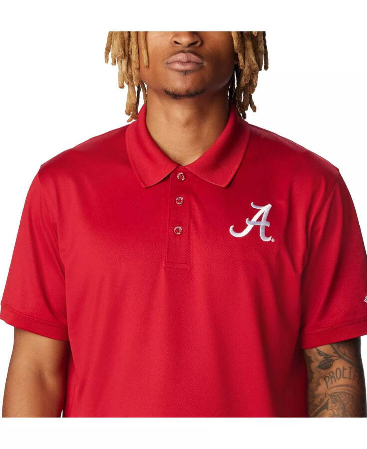 Erkek Kırmızı Alabama Crimson Tide PFG Tamiami Omni-Shield Polo Gömleği Kırmızı - 4