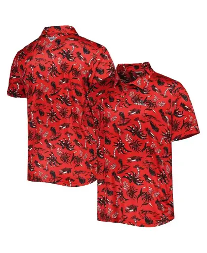 Men's Red Georgia Bulldogs Super Terminal Tackle Omni-Shade Polo Shirt - Red - 1