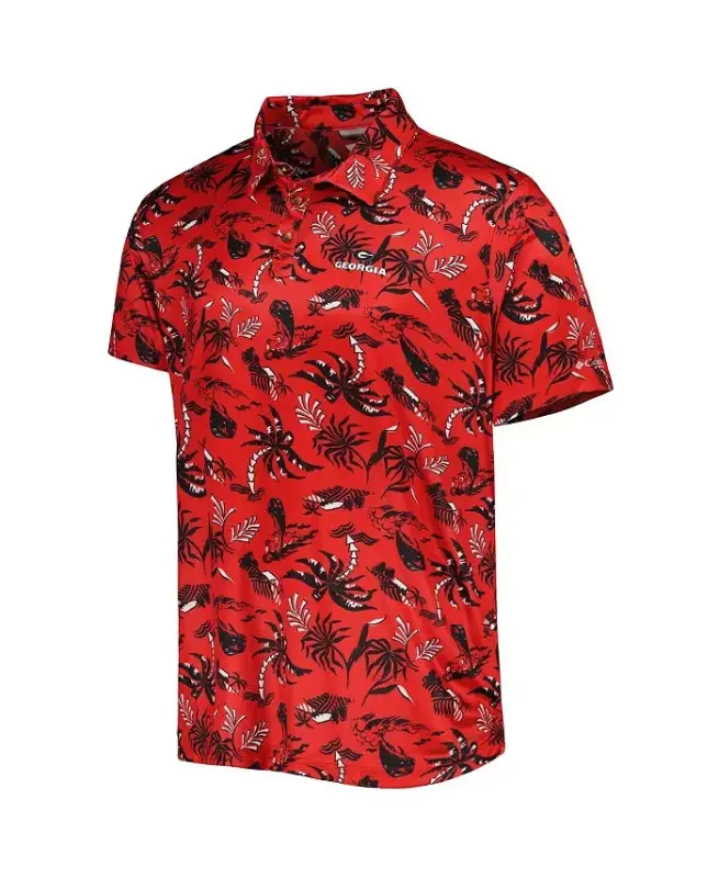 Men's Red Georgia Bulldogs Super Terminal Tackle Omni-Shade Polo Shirt - Red - 3