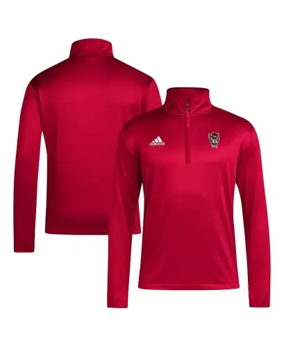 Men's Red NC State Wolfpack Coaches Sideline Quarter-Zip Top - Red - 1