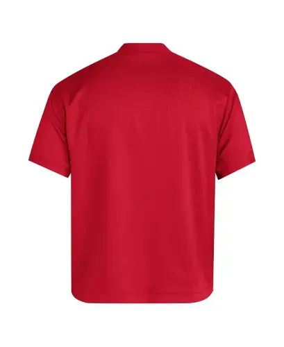 Men's Red Nebraska Huskers Dugout Coaches Adizero Notch Neck Pullover Sweatshirt-Red - 3