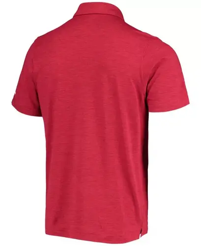 Men's Crimson Oklahoma Sooners Tech Trail Space Dye Omni-Shade Polo-Crimson - 3