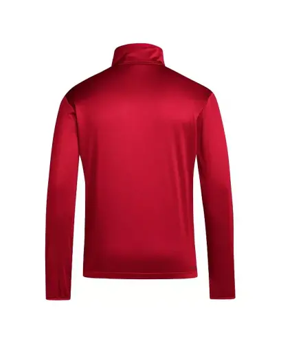Men's Red Texas Tech Red Raiders 2024 Coaches Sidelines AEROREADY Quarter-Zip Jacket - Red, White - ADIDAS (1)