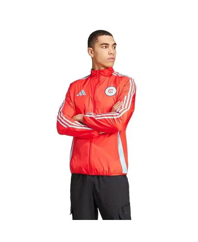 Men's Red/Light Blue Chicago Fire 2025 Anthem Reversible Full-Zip Jacket - Red, Light Blue - 3