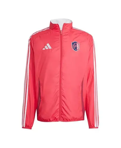 Men's Red/White St. Louis City SC 2025 Anthem Reversible Full-Zip Jacket - Red, White - 2