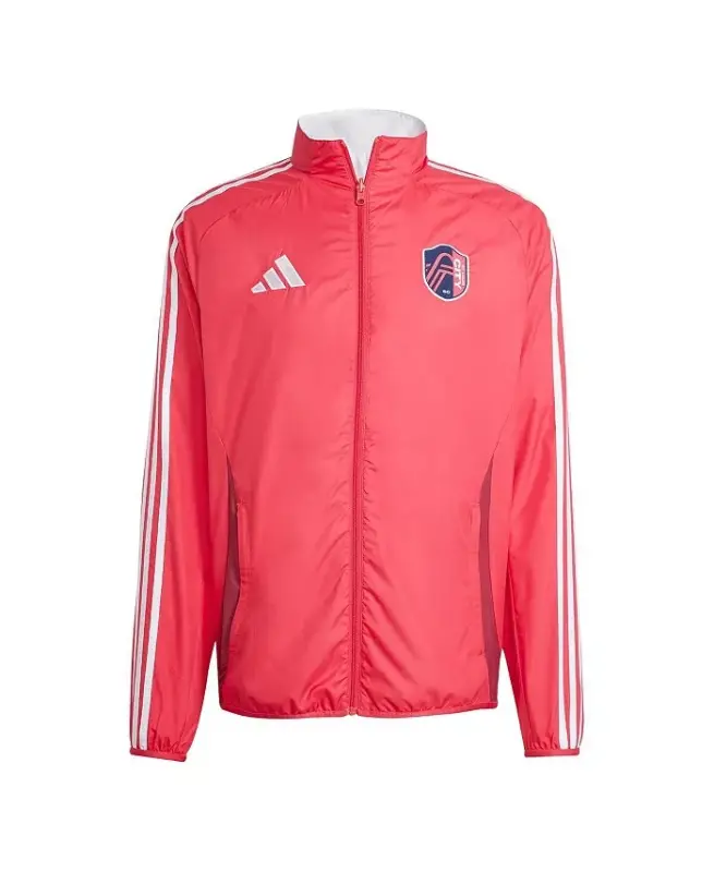 Men's Red/White St. Louis City SC 2025 Anthem Reversible Full-Zip Jacket - Red, White - 2