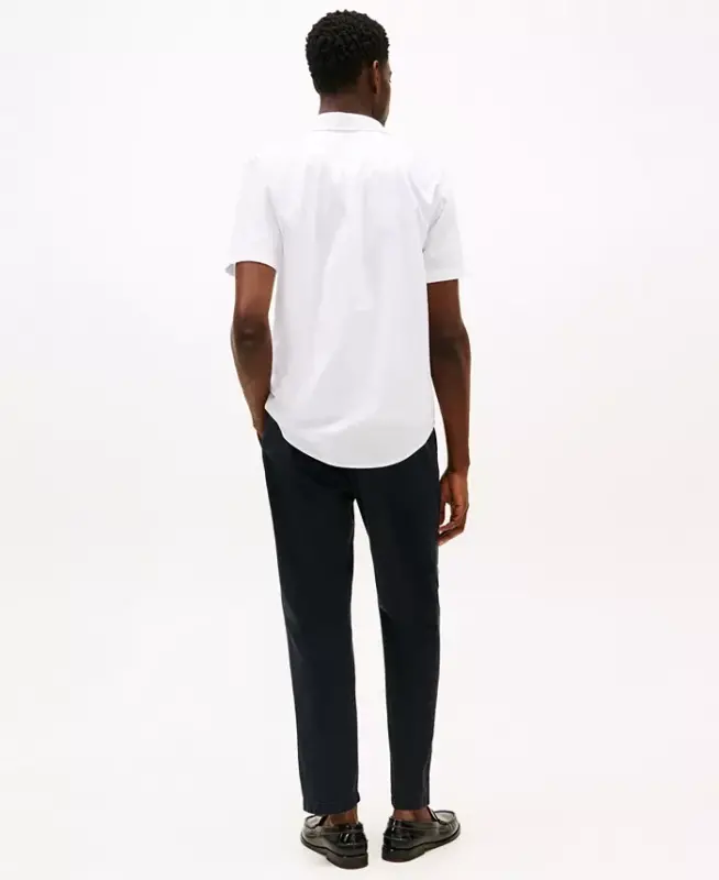 Men's Short Sleeve Flex Poplin Regular Fit Shirt - Optic White - 2