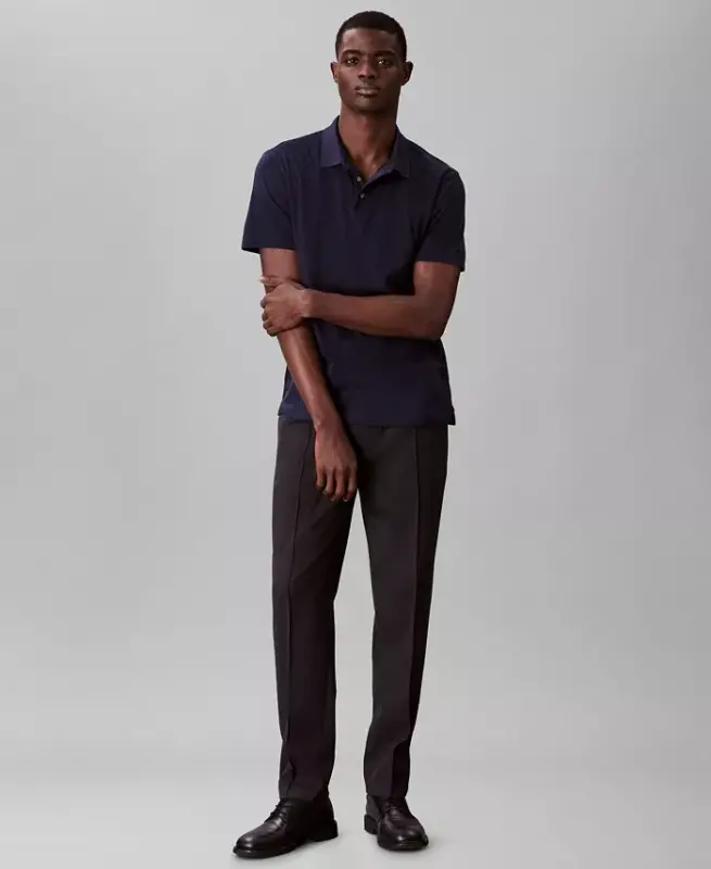 Men's Supima Short-Sleeve Polo Shirt - Dark Sapphire - 2
