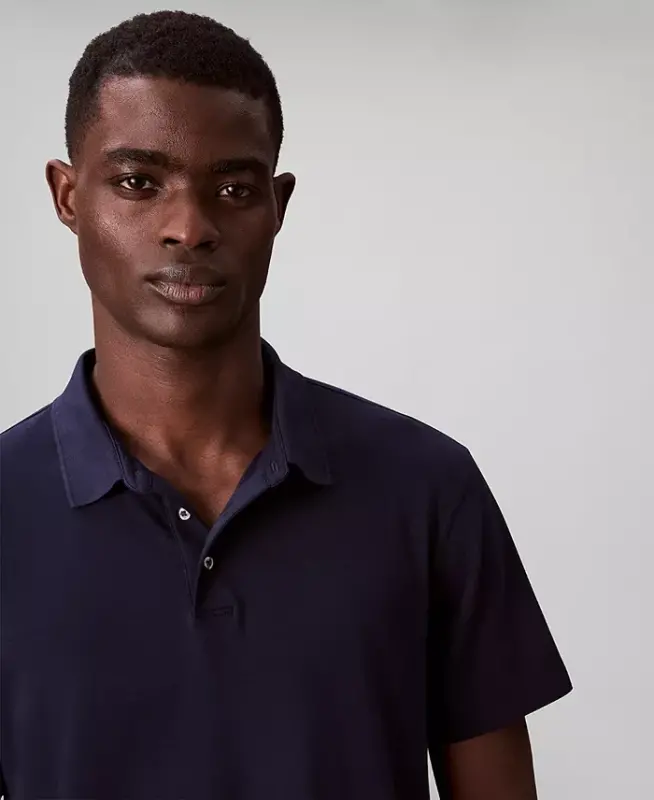 Men's Supima Short-Sleeve Polo Shirt - Dark Sapphire - 4