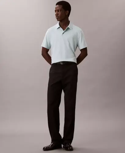 Men's Short-Sleeve Polo Shirt-Winter Sky - 2