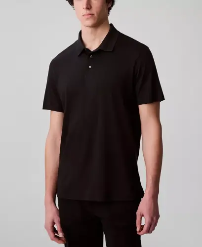 Men's Supima Short-Sleeve Polo Shirt - Black 