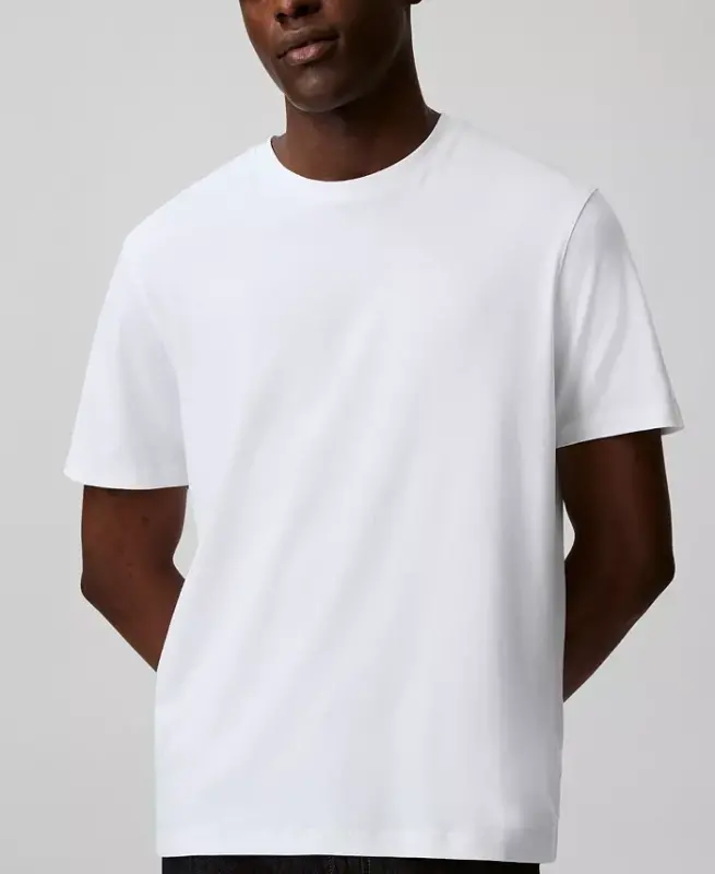Men's Short-Sleeve Supima Interlock T-Shirt - Bright White - 1