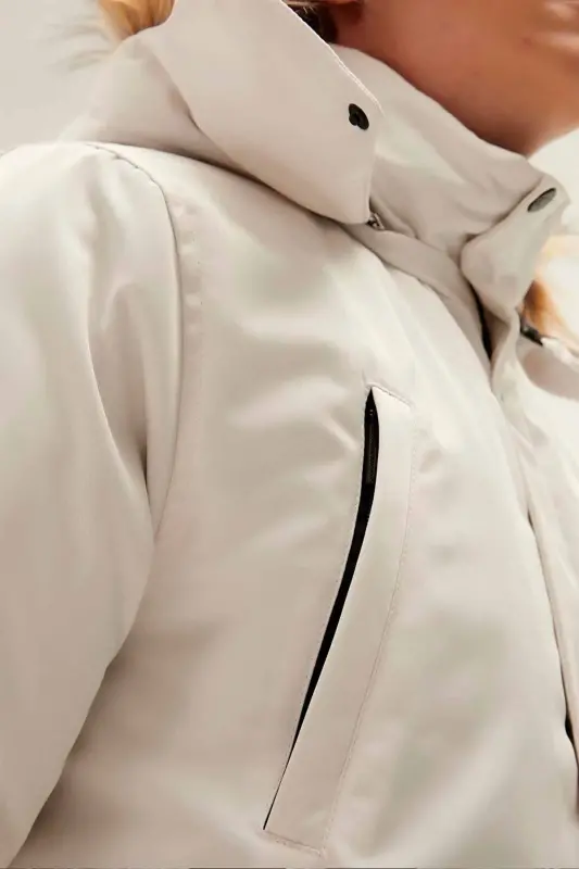 Erkek KIşlık Beyaz Mont Kaban-BeyazS - 4