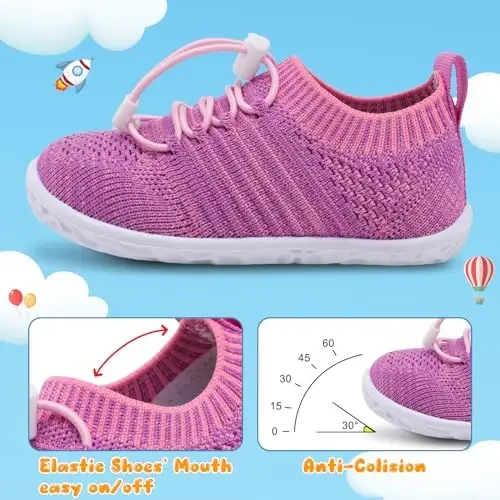 Centipede Demon Toddler Shoes for Boys Girls Baby Kids Slip on Walking Shoe Breathable Sock Shoes Lightweight Soft Sneakers - 3