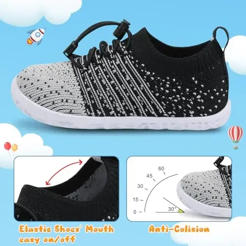 Centipede Demon Toddler Shoes for Boys Girls Baby Kids Slip on Walking Shoe Breathable Sock Shoes Lightweight Soft Sneakers - 3