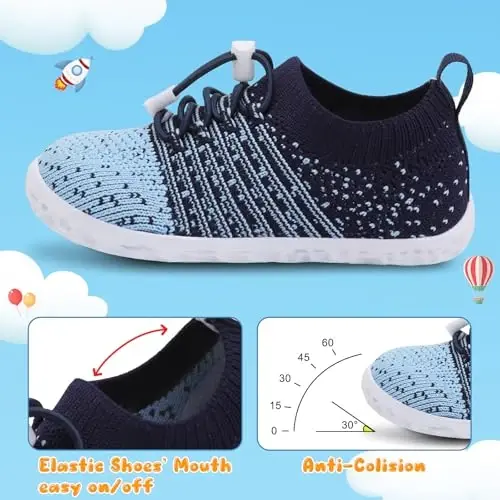 Centipede Demon Toddler Shoes for Boys Girls Baby Kids Slip on Walking Shoe Breathable Sock Shoes Lightweight Soft Sneakers - 3