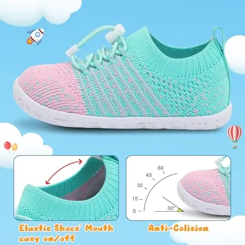Centipede Demon Toddler Shoes for Boys Girls Baby Kids Slip on Walking Shoe Breathable Sock Shoes Lightweight Soft Sneakers - 3