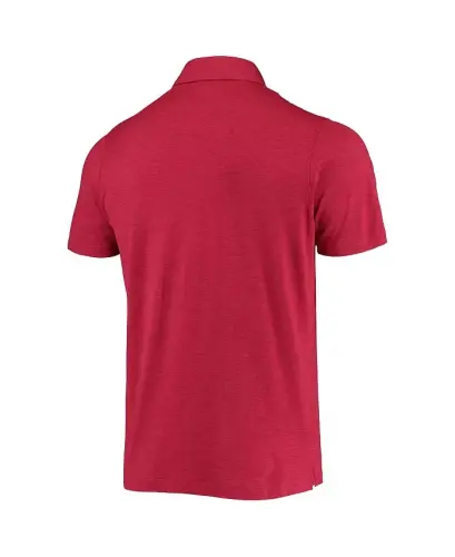 Men's Cardinal Arkansas Razorbacks Tech Trail Omni-Shade Polo Shirt-Cardinal - 3