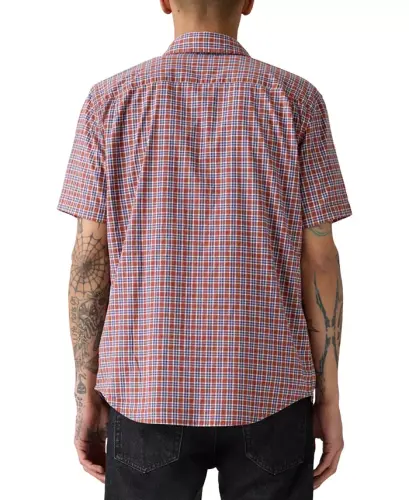 Men's Classic 1 Pocket Short Sleeve Regular Fit Shirt - Landon Pld Henna Poplin - 2