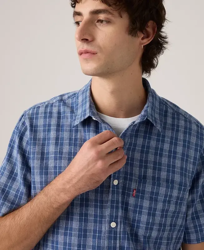 Men's Classic Pocket Short-Sleeve Shirt - Sunshine Blue - 3