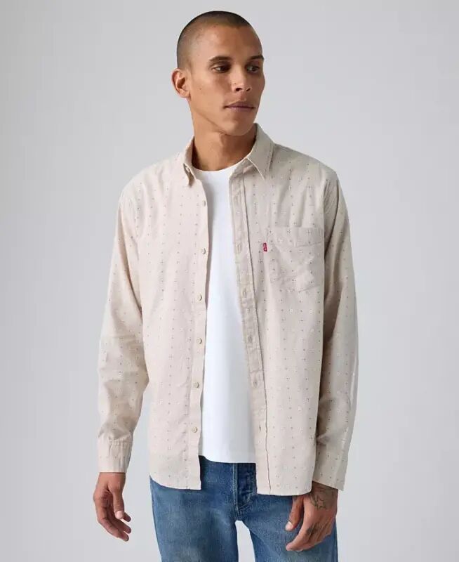 Men's Classic Pocket Regular-Fit Long-Sleeve Shirt - Chateau Gray - 6