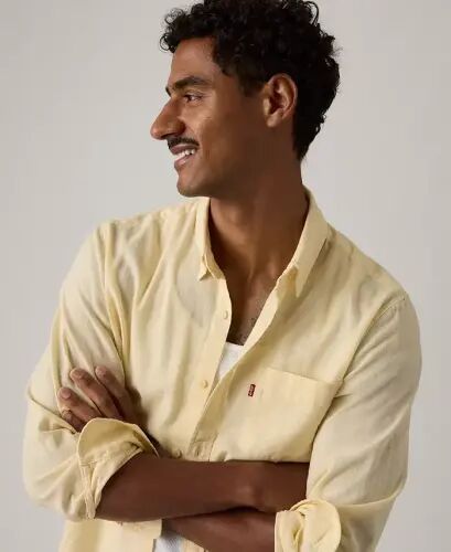 Men's Classic Pocket Regular-Fit Long-Sleeve Shirt - Rutabaga - 3