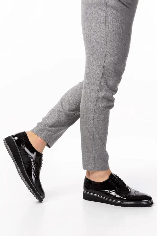 Erkek Klasik Damatlık Ve Abiye Erkek Ayakkabı-SİYAH RUGAN - 3