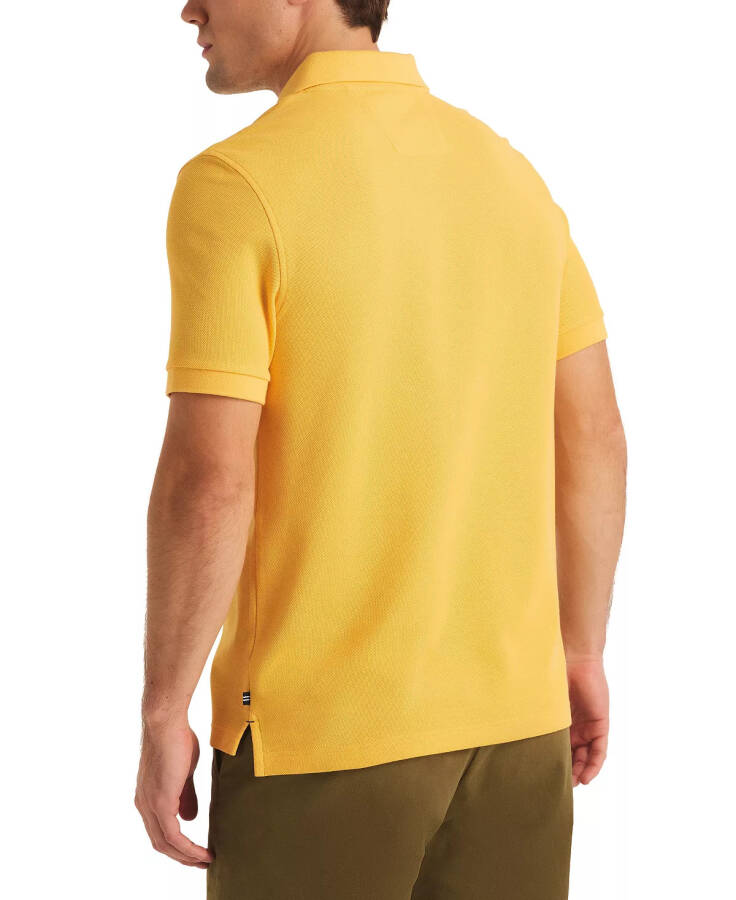 Erkek Klasik Fit Güverte Polo Gömleği Sarı Güneş - 6