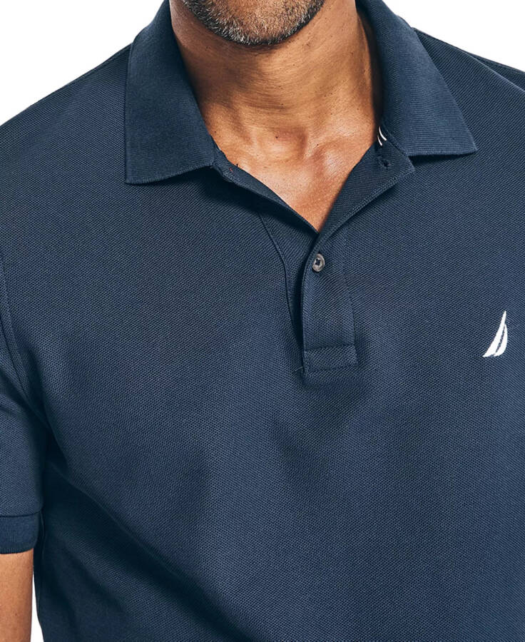 Erkek Klasik Fit Güverte Polo Tişörtü Navy - 9