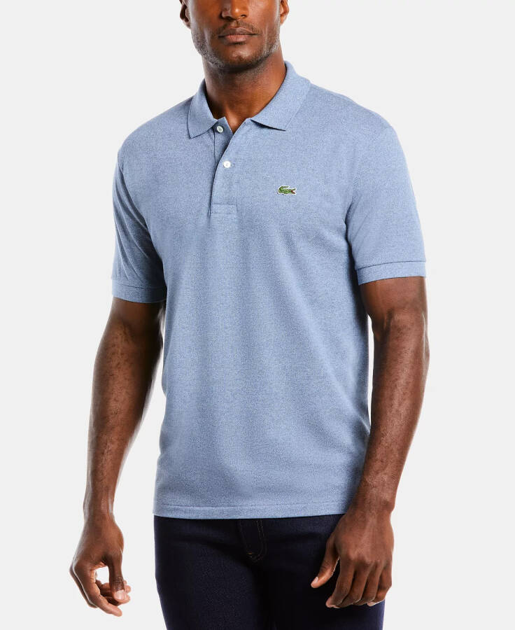 Erkek Klasik Fit L.12.12 Kısa Kollu Polo Açık İndigo Mavi - 1