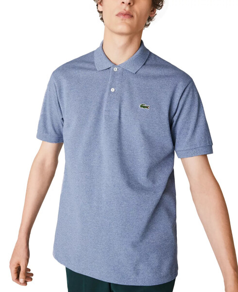 Erkek Klasik Fit L.12.12 Kısa Kollu Polo Açık İndigo Mavi - 3