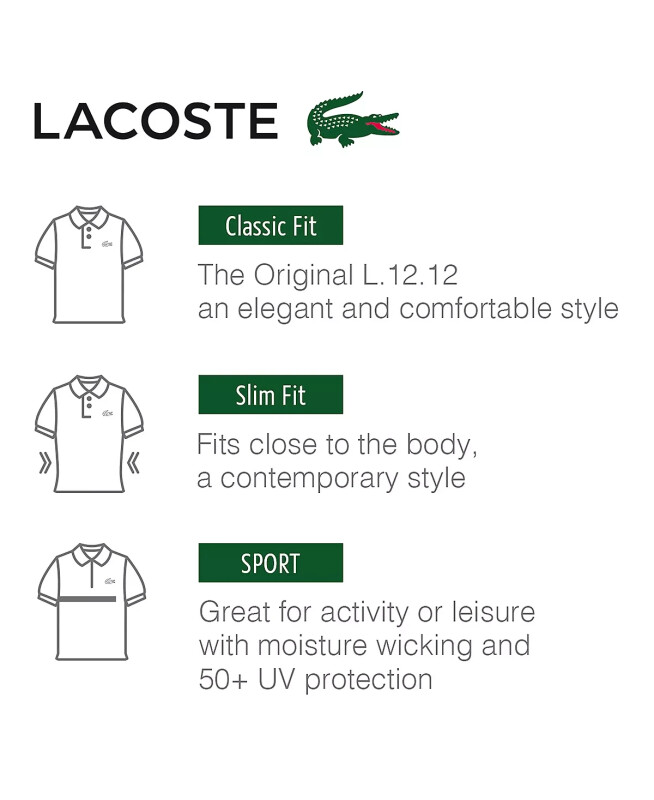 Men's Classic Fit Long-Sleeve Polo Shirt - Silver Chine - LACOSTE
