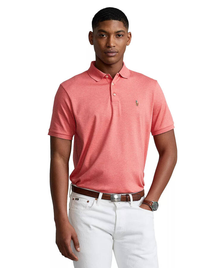 Erkek Klasik Fit Yumuşak Pamuklu Polo Highland Rose Heather - 1